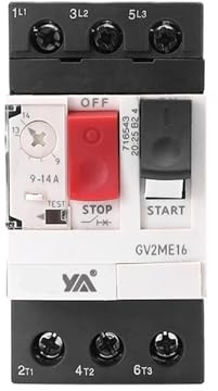 Protezione avviamento motore GV2ME Protezione sovraccarico termico magnetico Protezione cortocircuito Interruttore automatico motore 32A(1-1.6A)