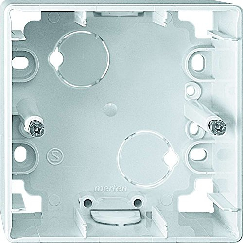 Merten 519119 Aufputz-Gehäuse, 1fach, polarweiß glänzend, 1-M, ATELIER-M
