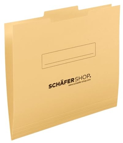 Schäfer Shop Einschiebmappe. DIN A4. Karton. Tab Mitte