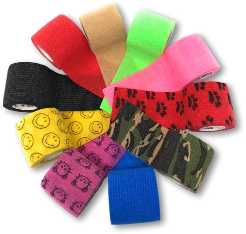 LisaCare Gipsförband, självhäftande fingerplåster - utan klister eller tuggummi - sårförband, styvt förband, plåster - 5 cm x 4,5 m - set med 10 st.