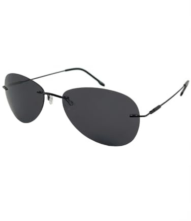Horatio Style Sonnenbrille, Rahmenlos / Rauchfarbene Gläser