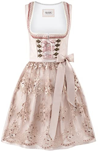 Stockerpoint Damen Dirndl Finette I Größe 30-44 I Bequemes Trachtenkleid mit Schürze & liebevollen Details I Bequem & pflegeleicht I Perfekt für Trachten & Festlichkeiten