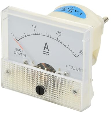 ZYWUOY Compteur de Courant D8 0-30A DC Circuit de Panneau d'ampèremètre analogique Pas Besoin de Shunt 30A AMP