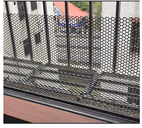Hühnerzaun Hundezaun Katzenzaun Hühnerzaun Für Balkon- Und Treppengeländer Zum Schutz Von Kindern Vor Herabfallenden Netzen (schwarz, Größe: Höhe 1,2 M * Länge 2 M)(Size:1.8CM Aperture,Color:Schwarz)