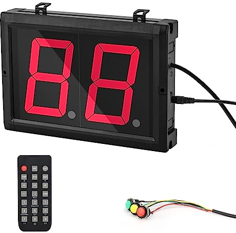 Ledbrigym Rundenzähler, digitaler Zähler, 10,2 cm