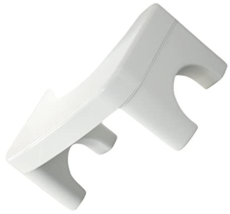 JECOMPRIS 1stk Toilettenhocker Klappbarer Tritthocker Für Kinder Stabiler Toilettensitzhocker Toiletten-tritthocker Home Toilettensitz Tritthocker Badezimmerhocker Kleinkind Fuß Weiß Leiter