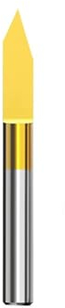 1 Stück 6-mm-Schaft-Fasenfräser, 20–90 Grad V-Nut-Fräser, Gravur-Bit, 3D-Hartmetall-Schaftfräser, Fräser for Holzbearbeitung (Size : 6x0.3x20D)