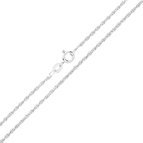 Old English Jewellers 925 Sterling Silver Solid Rope Chain Necklace 16 18 20 22 24 inch Prince of Wales 1.5MM