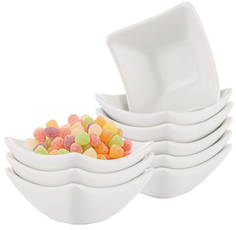 LDXDRU Set di 12 ciotole piccole in porcellana, 7,4 x 3,5 cm, mini ciotole in ceramica per salsa di soia, marmellate, sushi, ciotole per snack