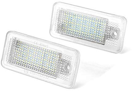 Kennzeichenbeleuchtung,Nummernschildbeleuchtung 2 stücke Auto Lichtkennzeichen Licht Schwanz Licht Auto Styling Fit für Audi A3 8P A4 B6 B7 A5 A6 4F Q7 Autozubehör