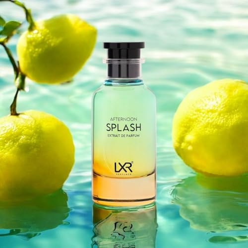 Afternoon SPLASH Eau de Parfum 100ML by LXR Perfume | Experience the Essence of Vibrancy | Zesty Citrus Awakening | Subtle Spice Infusion | Luxurious Oceanic Base | -FragMade