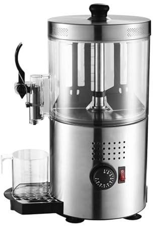 Stalwart 3 Litre Commercial Hot Chocolate Dispenser, Hot Drinks Warmer with Dual Thermostat and Stirring Paddles in Silver, Soup, Gravy, Mulled Wine or Chocolate Drinks