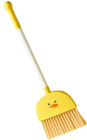TOGEVAL Pequeña Escoba De Pato Amarilla Escoba Hogar para Limpieza Rápida Cocina y Baño Herramienta De Limpieza Duradera y