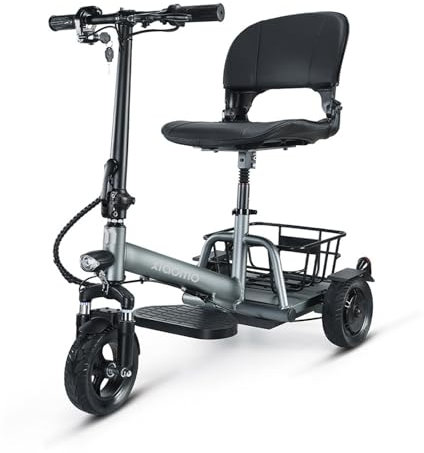 Leichter Reisemobilitätsroller Mit Ladegerät Und Korb, 3-Rad-Reisemobilitätsroller, Elektrische Rollstühle, Motorisierte Roller Für Ältere Menschen, Dreirad Seniorenmobil B