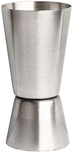 Cocktail Measuring Cup 25ml / 50ml Measure Cup Jigger Bartender Pro Ounce Cocktail Measuring Cup Standard Beginner Highball Making Creative Household Tools Liquid Seasoning Measuring Stainless Silver