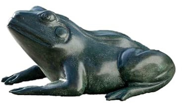 Bronze-Skulptur Wasserspeier Frosch | Fontaine | 20x16x9cm | Tierfigur aus Bronze | handgefertigt