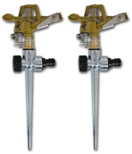 Furniture Item Home Impulse Sprinkler, Gartenbewässerung, Zink-Metallspieß, 2 Stück, Möbel