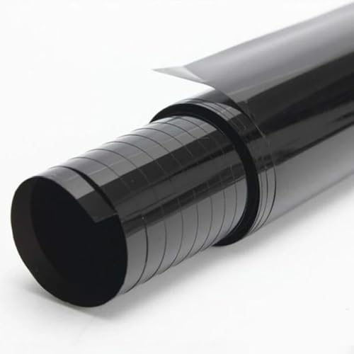 TöNungsfolie Auto 1M 2M Auto Tönung Film Fenster Solar UV Schutz Film Aufkleber Dunkelschwarz Auto Fenster Folien Hause Glas film Auto Zubehör 50cm Scheiben TöNungsfolie Auto(Transparency 50-1M)