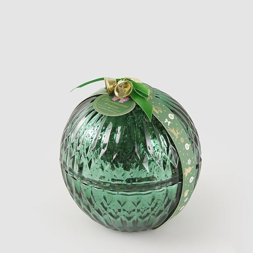 EDG Enzo De Gasperi Candela Profumata Sfera di Natale 13cm Verde