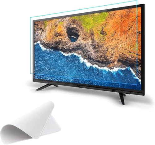 Anti Blue Light TV Screen Protector - 75-85 inch Matte Anti-Glare Film Anti Scratch Filter for Curved Screen - No Air Bubbles/Relieve Eyestrain/Ultra Clear/A / 75inch 1645x930,A-85inch 1902x1089mm