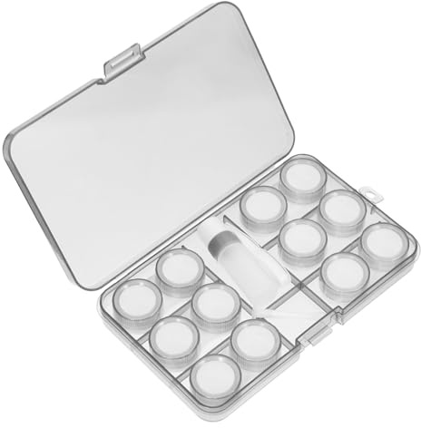 VALICLUD Kontaktlinsenbehälter Harte Linsen Reise-kontaktlinsenbehälter Praktischer Kontaktlinsenorganizer Kleiner Aufbewahrungsbehälter Für Make-up-linsen