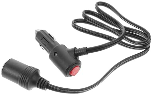 Yardwe Car Cigarette Lighter Extension Cable Gauge Wire Power Plug Cord Male to Female Dc Power Extension for Cars Trucks Fit