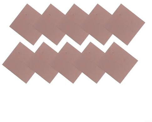 Besttoolifes Einseitige Leiterplatte, 10 cm x 10 cm, kupferverkleidete FR4-Fiberglas-Leiterplatte für Heimwerker, Elektronik, Hobby, Ätzen, Experiment, Prototyp