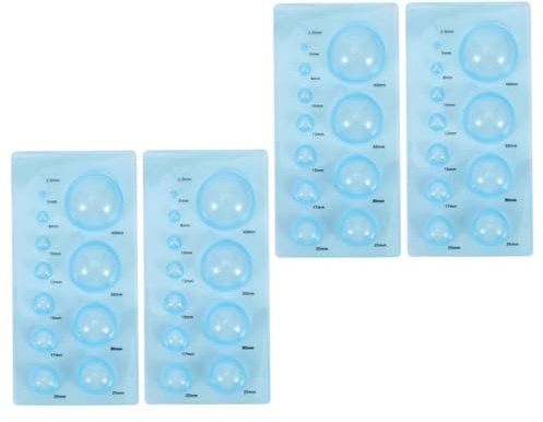 STOBAZA Herramienta de Quilling 4 Piezas Molde ABS Esférico y Numeración para Manualidades en Papel y Creación de Macetas