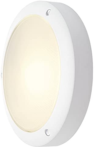 SLV LED Außenwandleuchte BULAN/für die Außenbeleuchtung von Wänden, Wegen, Eingängen/LED Deckenleuchte, Wegeleuchte, Wand- und Deckenlampe, Wand-Leuchte/E14, max. 60W, IP44 27 x 27 x 7 cm