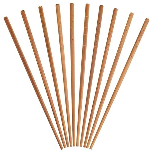 KitchenCraft World of Flavours Wooden Chopsticks, Japanese Style, 24 cm, Pack of 1, Brown