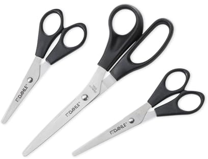 Dahle Scheren-Set (für Rechtshänder, 5, 6, 8 Zoll) schwarz