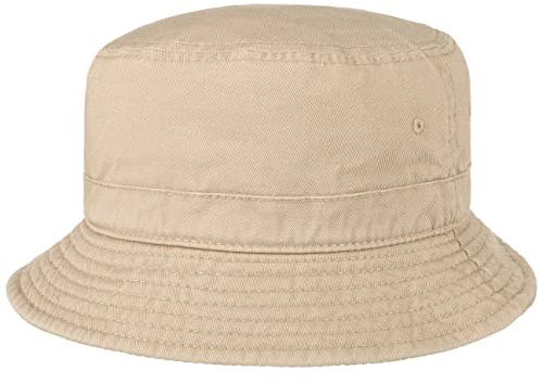 Hutshopping Forever Anglerhut Fischerhut Schlapphut Strandhut Sommerhut Stoffhut (L/XL (58-61 cm) - beige)