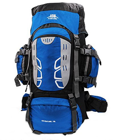 Mooedcoe Mochila de senderismo grande de 75 l resistente al agua para viajes, montañismo, escalada, senderismo, camping