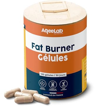 Bruleur de graisse • Carnitine CARNIPURE® - Thé vert - Guarana • 1 mois • Déstockage des graisses - Boost du métabolisme - Énergie • Testé en laboratoire • Made in FR • Aqeelab
