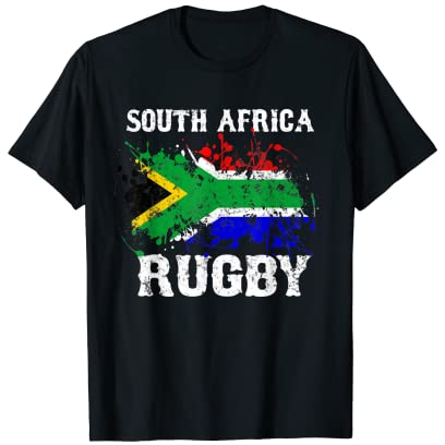 T-Shirt mit südafrikanischer Flagge, Geschenk T-Shirt