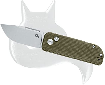 Fox Black Knives Nu-Bowie Button Lock BF-758MI OD Green Micarta D2 Steel Knife