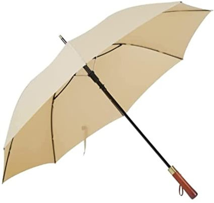 Regenschirm Großer Retro-Golfschirm Mit Holzgriff, Windfester, Selbstöffnender Stockschirm for Damen Und Herren Schirm Regenschirme (Blue : D, Size : 37inch)