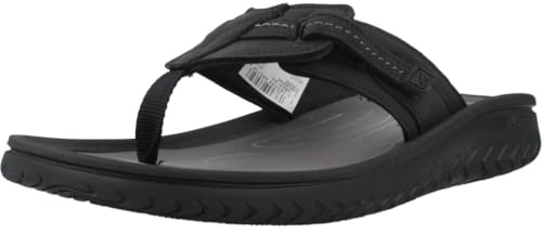 Clarks Wesley Sun - Infradito, Black Leather,