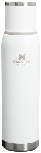 Stanley Adventure-to-Go Vacuum Bottle 1.4 qt | Wide Mouth with Leakproof Cup Lid | Keep Drinks Hot or Cold | Packable for Travel | Insulated Stainless Steel Thermal Bottle | BPA-Free | Frost
