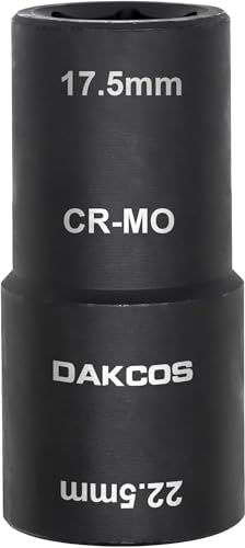 DAKCOS krafthylsa 17,5 × 22,5 mm för slagnyckel, hjulmuttrar
