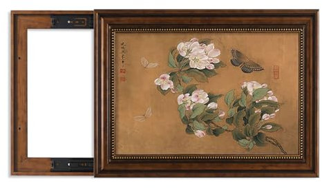 cache tableau electrique decoratif Couvercle De Boîte Décorative Pour Trou Mural Pour Cacher Les Disgracieux, Style Push-pull, Boîte De Distribution Idéale Pour Salon/entrée, Tableau Suspendu(C-R Push