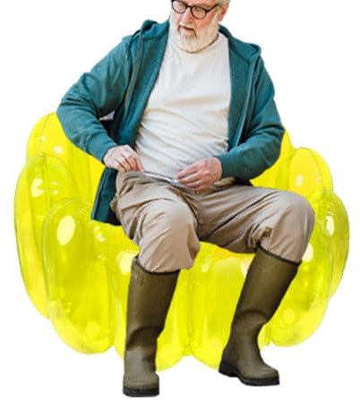 yupeuooe Aufblasbare Couch für Camping - Sitzsack Couch Air Sofa Aufblasbarer Stuhl - Luftcouch, Outdoor Aufblasbare Couch, Sitzsack für Partys, Wohnzimmer, Versammlungen im Freien, während Spiele