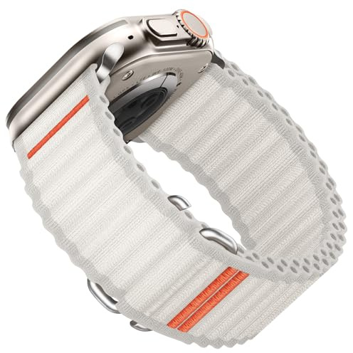 Suitisbest Sport Band Compatible for Apple Watch Ultra 3/2/1 Straps 49mm 46mm 45mm 44mm 42mm 40mm 41mm 38mm Men, Stretchy Nylon Loop with S-Hook for iWatch SE3 Series 11 10 9 8 7 6 5 4