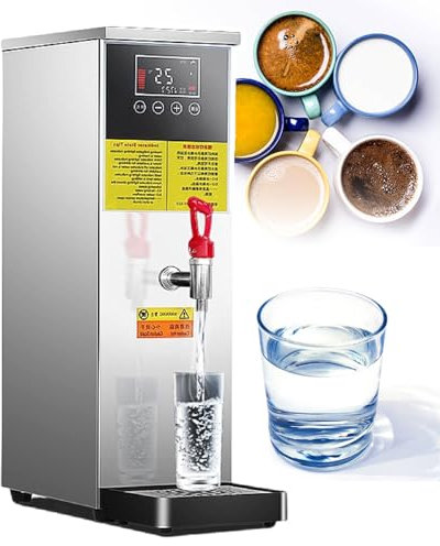 YXFAZPP Commercial Water Heaters,25l/40l/50l Water Boiler,Stepping Type Boiling Water Machine,40-100°C Temperature Control,Heating Layer By Layer,For Hot Drinks (Silver 50l)