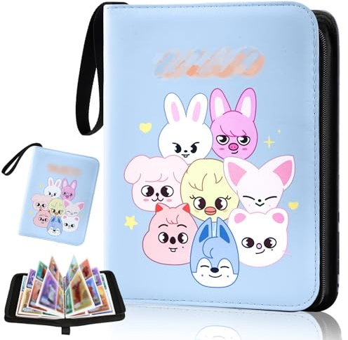 Kpop Photocard Binder, Süße Cartoon Photocard Holder, Sammelalbum 400 Karten Card Album, Kpop Merch Geschenk für Fans