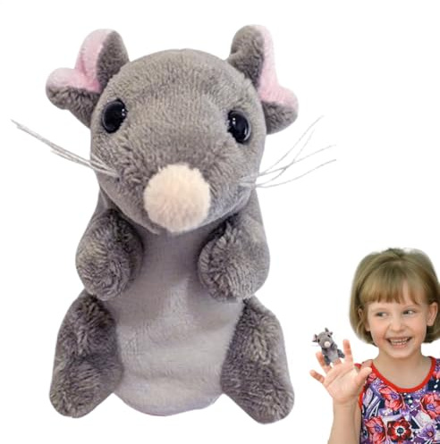 Iouyjiu Familien-Fingerpuppen,Tier-Fingerpuppen | Mäuse Geschichtenerzählen Rollenspielspielzeug,Stofftier-Fingerpuppen, interaktives Plüschspielzeug zum Geschichtenerzählen, Rollenspiele,