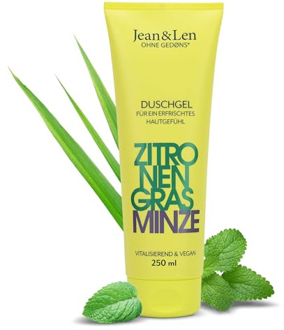 Jean & Len Vitalisierendes Duschgel Zitronengras & Minze, vegan, 250 ml