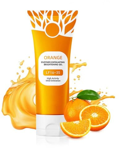 Orangen-Peeling-Gel für Gesicht und Körper, 2025 Peeling Für Gesicht Tiefenreinigung, Orange Exfoliating Gel Scrub, Clean Pores Remove Blackheads Exfoliatings Facial for All Skin Types (1 PCS, 100ML)