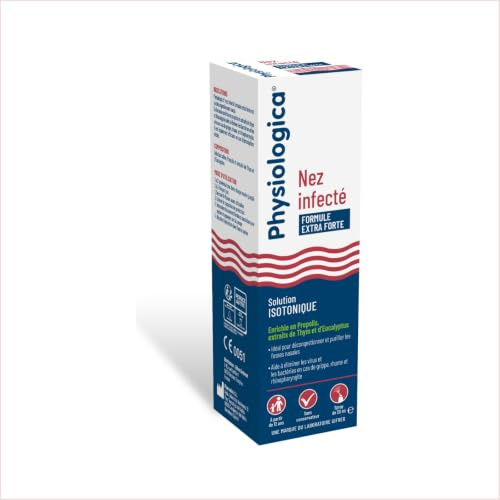 Gifrer | Physiologica Nez Infecté Extra Fort 20 ml | Lot de 2 | Décongestionne, Élimine Virus et Bactéries | Propolis Thym Eucalyptus | Confort Respiratoire Rapide | Dès 12 Ans
