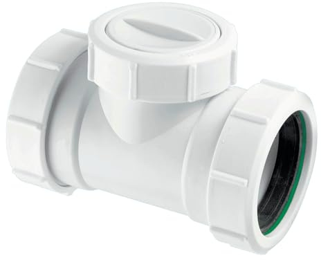 McAlpine Z28M-NRV Multifit Universal Waste Pipe 50mm 2 Inline Non Return Valve